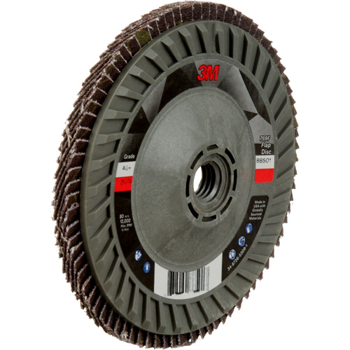 Disque &agrave; lamelles &agrave; changement rapide 769F, 5" x 5/8"-11, Type 29, Grain 40+, C&eacute;ramique Seaboard Timber Mart