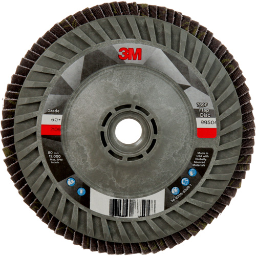 Disque &agrave; lamelles &agrave; changement rapide 769F, 5" x 5/8"-11, Type 27, Grain 60+, C&eacute;ramique Seaboard Timber Mart