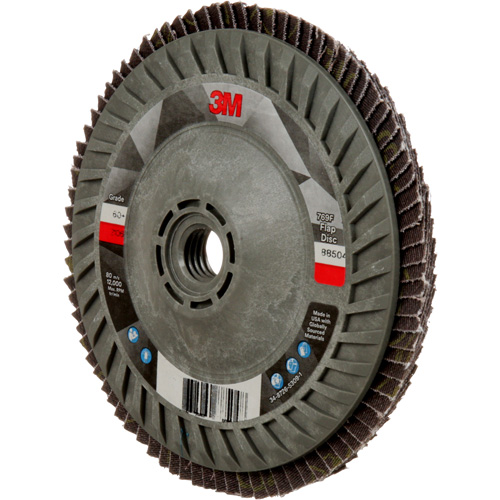 Disque &agrave; lamelles &agrave; changement rapide 769F, 5" x 5/8"-11, Type 27, Grain 60+, C&eacute;ramique Seaboard Timber Mart