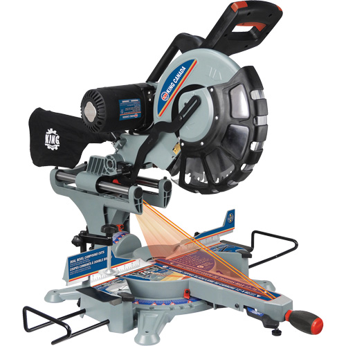 Dual Bevel Sliding Compound Mitre Saw, 12", 15 A Seaboard Timber Mart