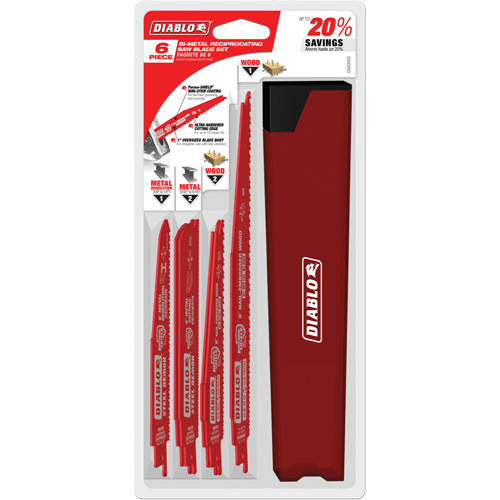 Nail-Embedded Wood & Metal Cutting/Demo Reciprocating Saw Blade Set Seaboard Timber Mart