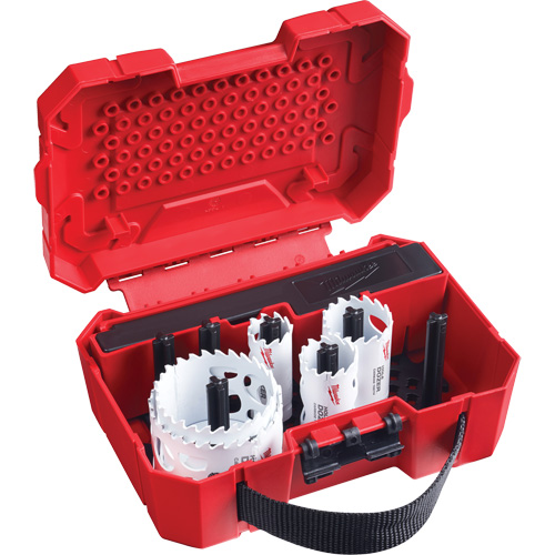 Trousse de scie-cloche &agrave; dents en carbure Hole Dozer, 9 morceaux Seaboard Timber Mart