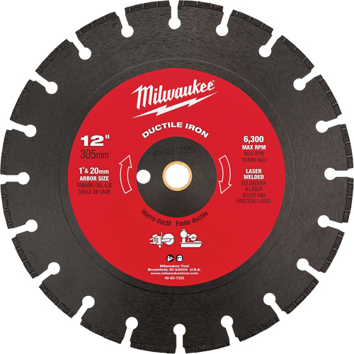 Circular Saw Blade, 12", Ductile Iron Use Seaboard Timber Mart