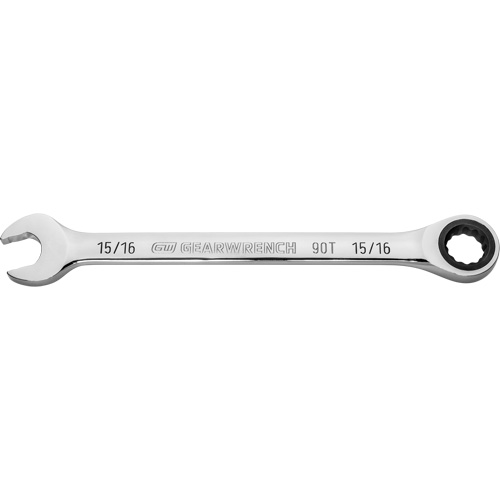 Cl&eacute; mixte &agrave; cliquet 90 dents, 12 pans, 15/16", Fini Chrome Seaboard Timber Mart