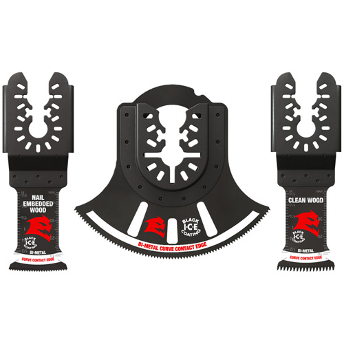 3-Piece Universal Fit Bi-Metal Oscillating Blade Set Seaboard Timber Mart