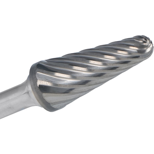 1852 Double Cut Included-Angle Burr, SL-3L6, 3/8" Dia., 1/4" Shank, 1-1/16" Depth of Cut Seaboard Timber Mart