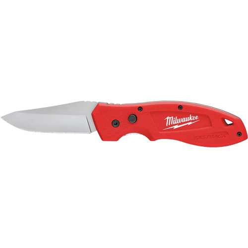 FASTBACK Smooth Folding Pocket Knife, 7-3/4" Blade, Stainless Steel Blade, Metal Handle Seaboard Timber Mart