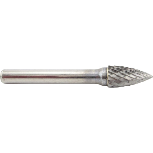 Tree Shape Pointed End Carbide Shipyard Bur, SG-3, 3/8" Dia., 1/4" Shank, 3/4" Depth of Cut Seaboard Timber Mart