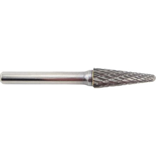 Fraise en carbure conique &agrave; coupe agressive, 3/8" dia., 1/4" Tige, 1-1/16" Prof. de la coupe Seaboard Timber Mart