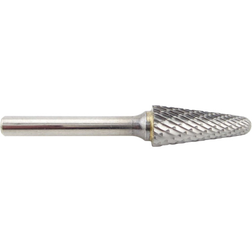 Taper Shape Carbide Shipyard Bur, SL-5, 5/8" Dia., 1/4" Shank, 1-3/16" Depth of Cut Seaboard Timber Mart