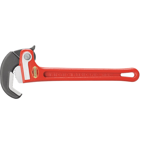 RapidGrip Pipe Wrench, 1" Jaw Capacity, 10" Long Seaboard Timber Mart