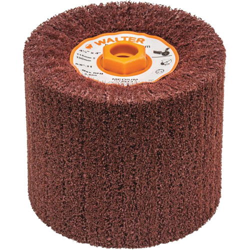 Blendex Surface Conditioning Drum, 4-1/2" Dia. x 4" W, 5/8"-11 Arbor, Medium Grit Seaboard Timber Mart