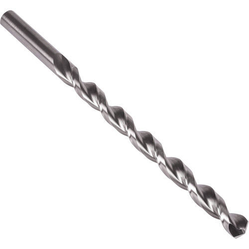 Extra Length Parabolic Flute Drill Bit, 1/4", High Speed Steel, 9" Flute, 135° Point Seaboard Timber Mart