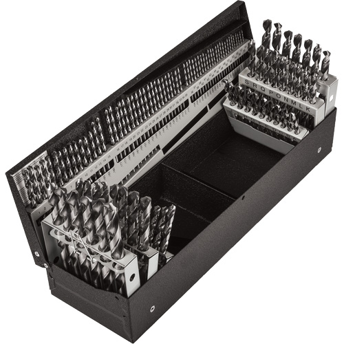 Jobber Length Combination Drill Bit Set, 114 Pieces, High Speed Steel Seaboard Timber Mart