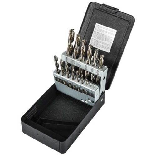 Jobber Length Drill Bit Set, 15 Pieces, High Speed Steel Seaboard Timber Mart