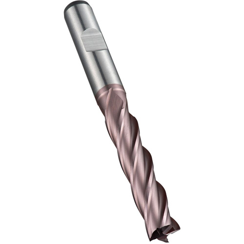 Fraise &agrave; embout droit, 5 mm dia., 68 mm lo, 4 cannelures, 6 mm tige, Acier rapide au cobalt Seaboard Timber Mart