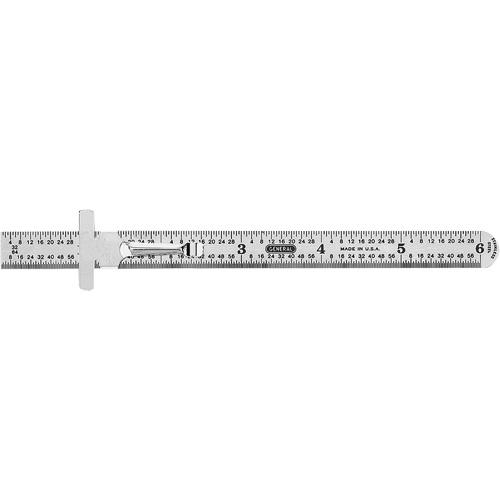R&egrave;gle de pr&eacute;cision flexible de calibre industriel, 6" lo, Acier Seaboard Timber Mart