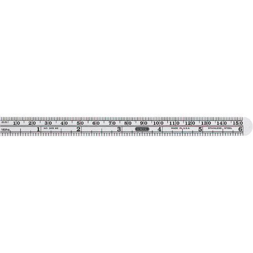 Economy Precision Flexible Ruler, 6-1/2" L, Steel Seaboard Timber Mart