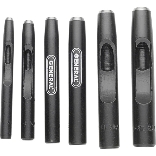 Hollow Steel Punch Set, 6 Pieces Seaboard Timber Mart