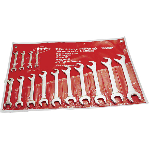 IACW-14 60° & 15° Angle Wrench Set, Open-Ended, 14 Pieces, Imperial Seaboard Timber Mart