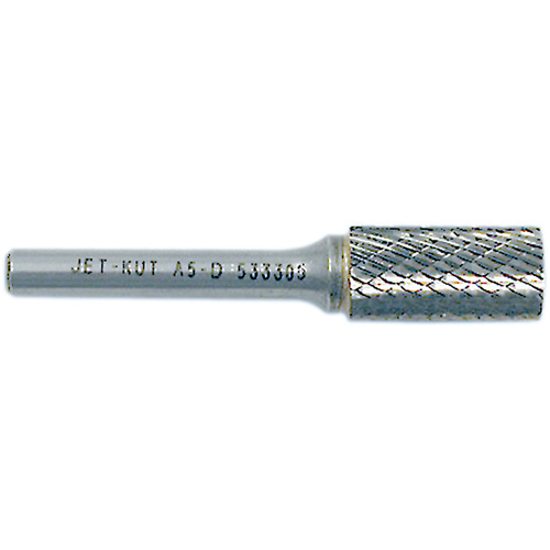 JET-KUT Cylindrical Shape Bur, 1/4" Dia., 1/4" Shank, 5/8" Depth of Cut Seaboard Timber Mart