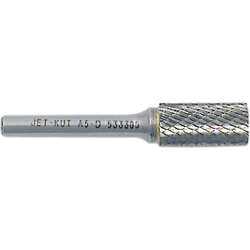 JET-KUT Cylindrical Shape Bur, 3/8" Dia., 1/4" Shank, 3/4" Depth of Cut Seaboard Timber Mart