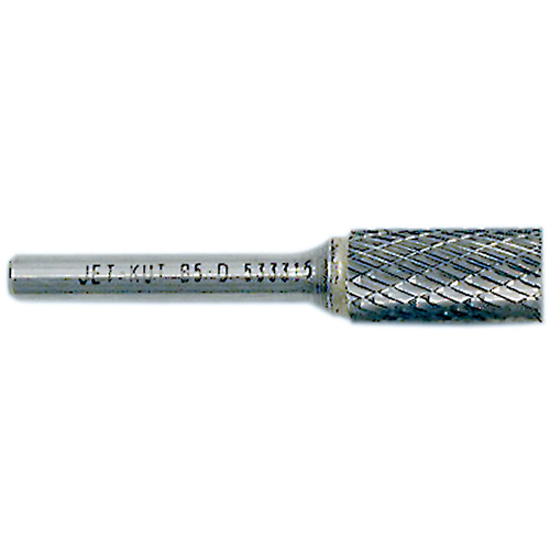 End-Cut Cylindrical Burr, 1/2" Dia., 1/4" Shank, 1" Depth of Cut Seaboard Timber Mart