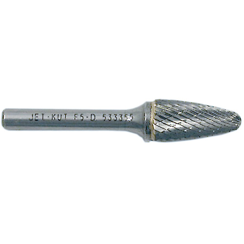 F1-D JET-KUT&reg; Tree Shape Burr with Radius End, 1/4" Dia., 5/8" Depth of Cut Seaboard Timber Mart