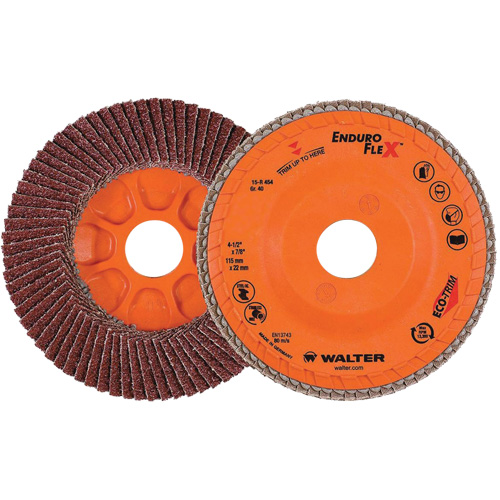 Enduro-Flex Flap Disc, 4-1/2" x 7/8", Type 27, 40 Grit, Zirconia Alumina Seaboard Timber Mart