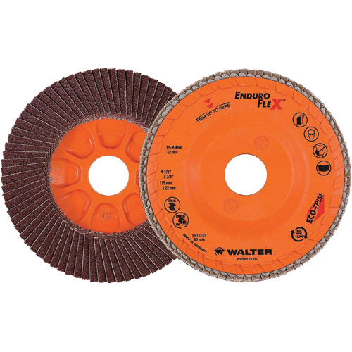 Disque &agrave; lamelles Enduro-Flex, 4-1/2" x 7/8", Type 27, Grain 80, Alumine de zirconium Seaboard Timber Mart