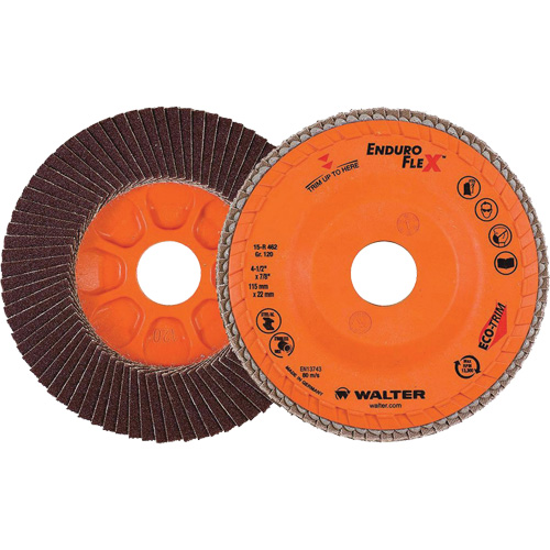 Enduro-Flex Flap Disc, 4-1/2" x 7/8", Type 27, 120 Grit, Zirconia Alumina Seaboard Timber Mart