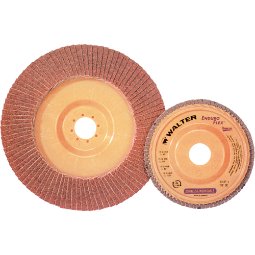 Enduro-Flex Stainless Flap Disc, 4-1/2" x 7/8", Type 27, 40 Grit, Zirconia Alumina Seaboard Timber Mart