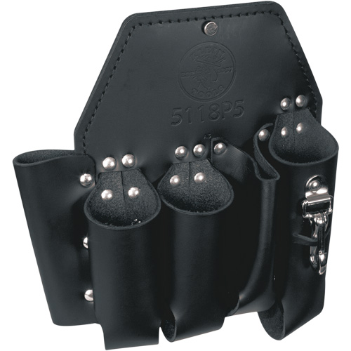Tool Pouch, Multiple Tool Holder, Leather, 5 Pockets Seaboard Timber Mart