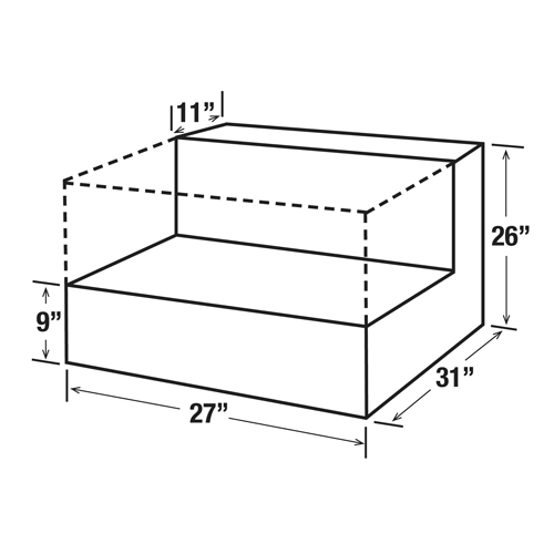 R&eacute;servoir de transfert pour carburant en acier, Acier, Capacit&eacute; 48 gal., Blanc Seaboard Timber Mart