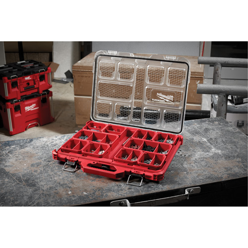 Organisateur profil&eacute; Packout, 19-3/4" x 16-2/5" x 2-1/2", Noir/Rouge Seaboard Timber Mart