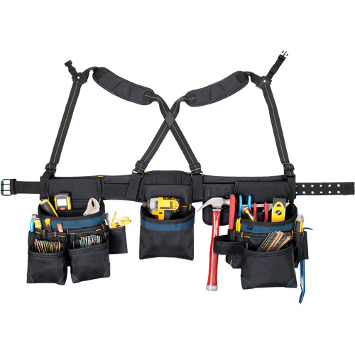 Carpenter's Tool Belt, Polyester, Black Seaboard Timber Mart