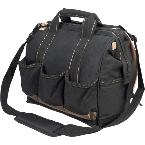 Porte-outils &agrave; compartiments multiples, Polyester, 33 pochettes, Noir Seaboard Timber Mart