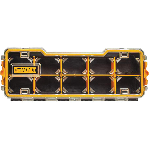 Compartment Pro Organizer, 6-5/8" W x 17-5/8" D x 2-7/8" H, Black/Yellow Seaboard Timber Mart