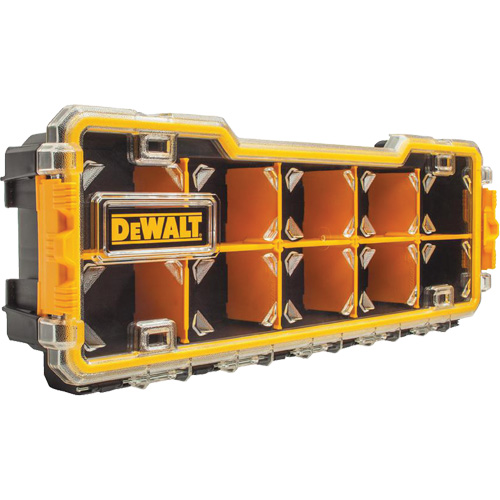 Compartment Pro Organizer, 6-5/8" W x 17-5/8" D x 2-7/8" H, Black/Yellow Seaboard Timber Mart