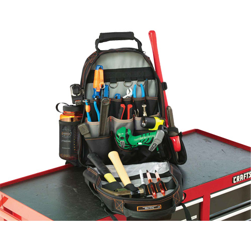 Sac &agrave; dos pour outils 5843 Arsenal, 13-1/2" lo x 8-1/2" la, Noir, Polyester Seaboard Timber Mart