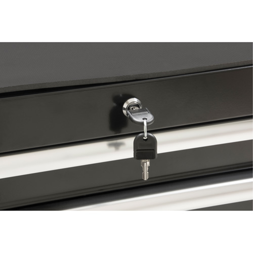 Chariot &agrave; outils industriel, 7 tiroirs, 27" la x 18-3/4" p x 39" h, Noir Seaboard Timber Mart