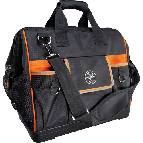 Tradesman Pro Wide-Open Tool Bag, Ballistic Nylon, 42 Pockets, Black Seaboard Timber Mart