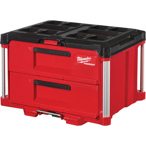 Boîte &agrave; outils avec 2 tiroirs Packout, 16-1/3" x 14-1/3" x 22-1/5", Rouge Seaboard Timber Mart