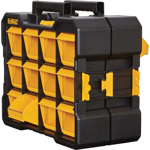 Flip-Bin Organizer, 3-7/8" W x 17-3/4" D x 13-7/8" H, Black/Yellow Seaboard Timber Mart