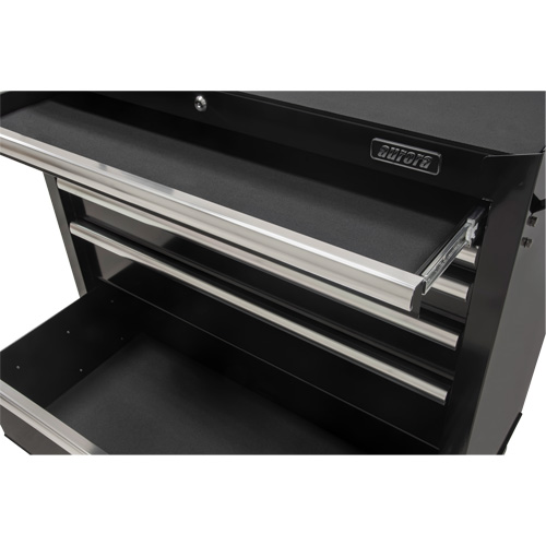 Chariot &agrave; outils industriel, 6 tiroirs, 39" la x 20-4/5" p x 38-1/2" h, Noir Seaboard Timber Mart