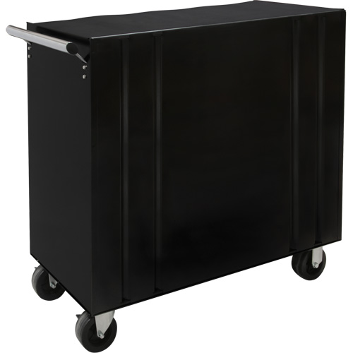 Chariot &agrave; outils industriel, 8 tiroirs, 44-3/10" la x 21-1/10" p x 36-7/10" h, Noir Seaboard Timber Mart