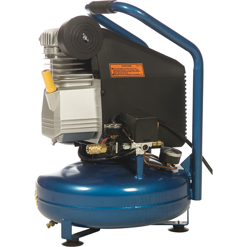 Compresseurs portatifs s&eacute;rie pour entrepreneurs - Lubrification &agrave; l'huile, entraînement direct, &eacute;lectrique, 3,3 gal. (4 gal. US), 125 PSI, 115/1 V Seaboard Timber Mart