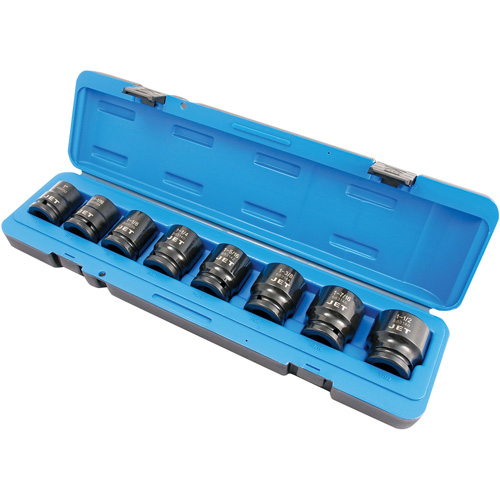 Jeu de douilles SAE PS834, 8 Mcx, Chocs, Prise de 3/4" Seaboard Timber Mart