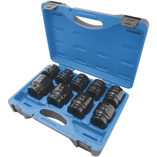 Jeu de douilles SAE &agrave; 6 pans PS901, 9 Mcx, Chocs, Prise de 1" Seaboard Timber Mart