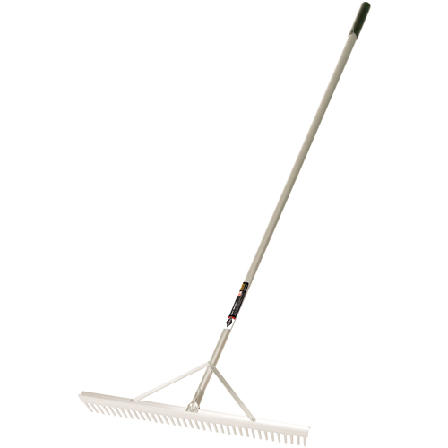 Pro Level Rakes, Aluminum Handle, 36" W, Aluminum Blade, 36 Tines Seaboard Timber Mart
